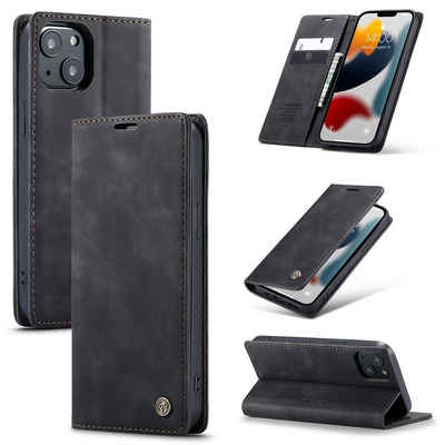 König Design Handyhülle Apple iPhone 13, Schutzhülle Schutztasche Case Cover Etuis Wallet Klapptasche Bookstyle