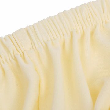 Stuhlhusse Stretch Sofahusse 3-Sitzer Creme Polyester-Jersey Schonbezug, vidaXL