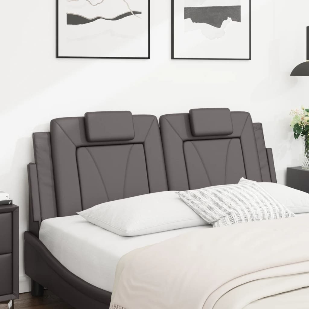 vidaXL Kopfteil Kopfteil-Kissen "Viana" Grau 140 günstig online kaufen