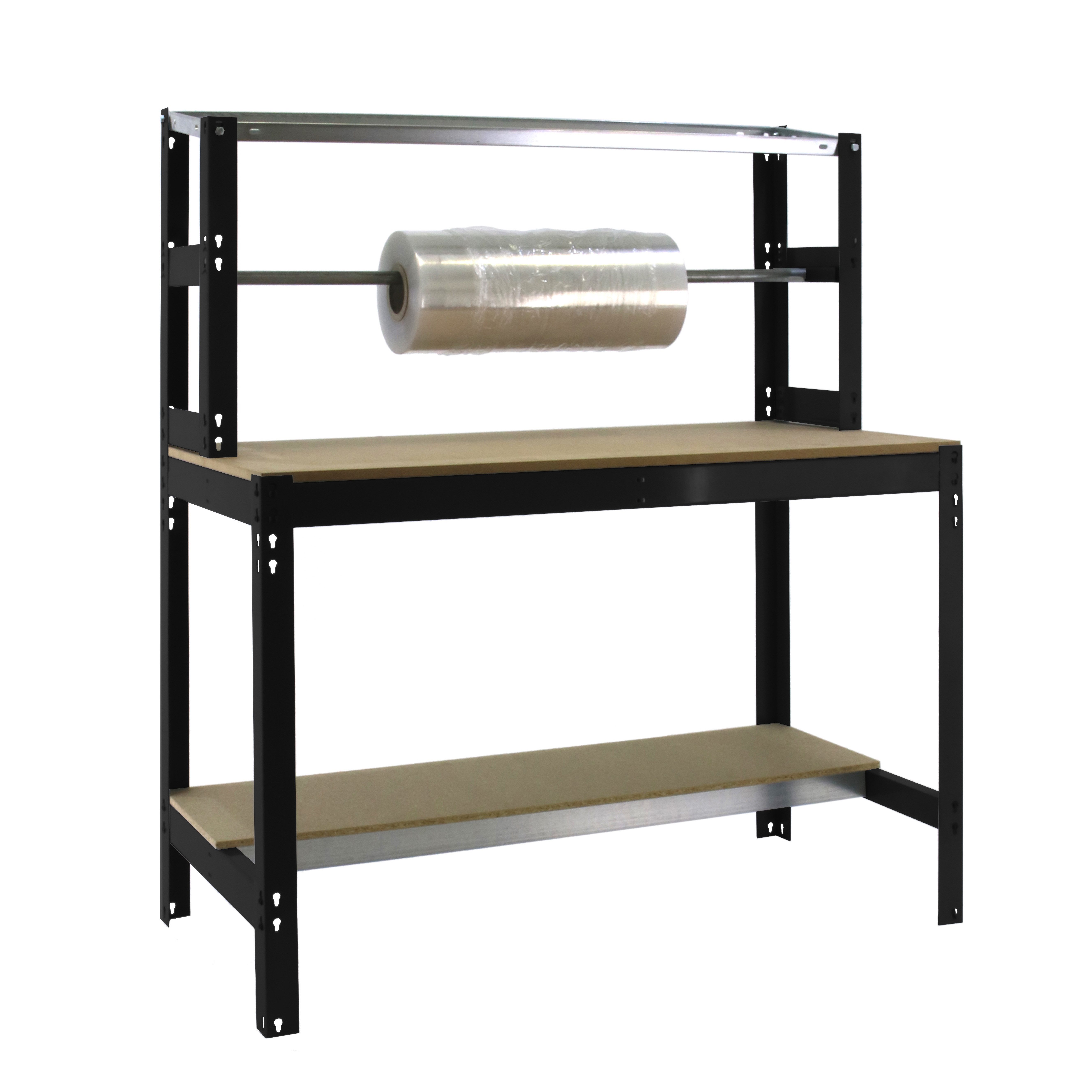 PROREGAL® Werkbank Packtisch BUFFALO, HxBxT 84x90x76cm, Traglast 400kg, Anthrazit