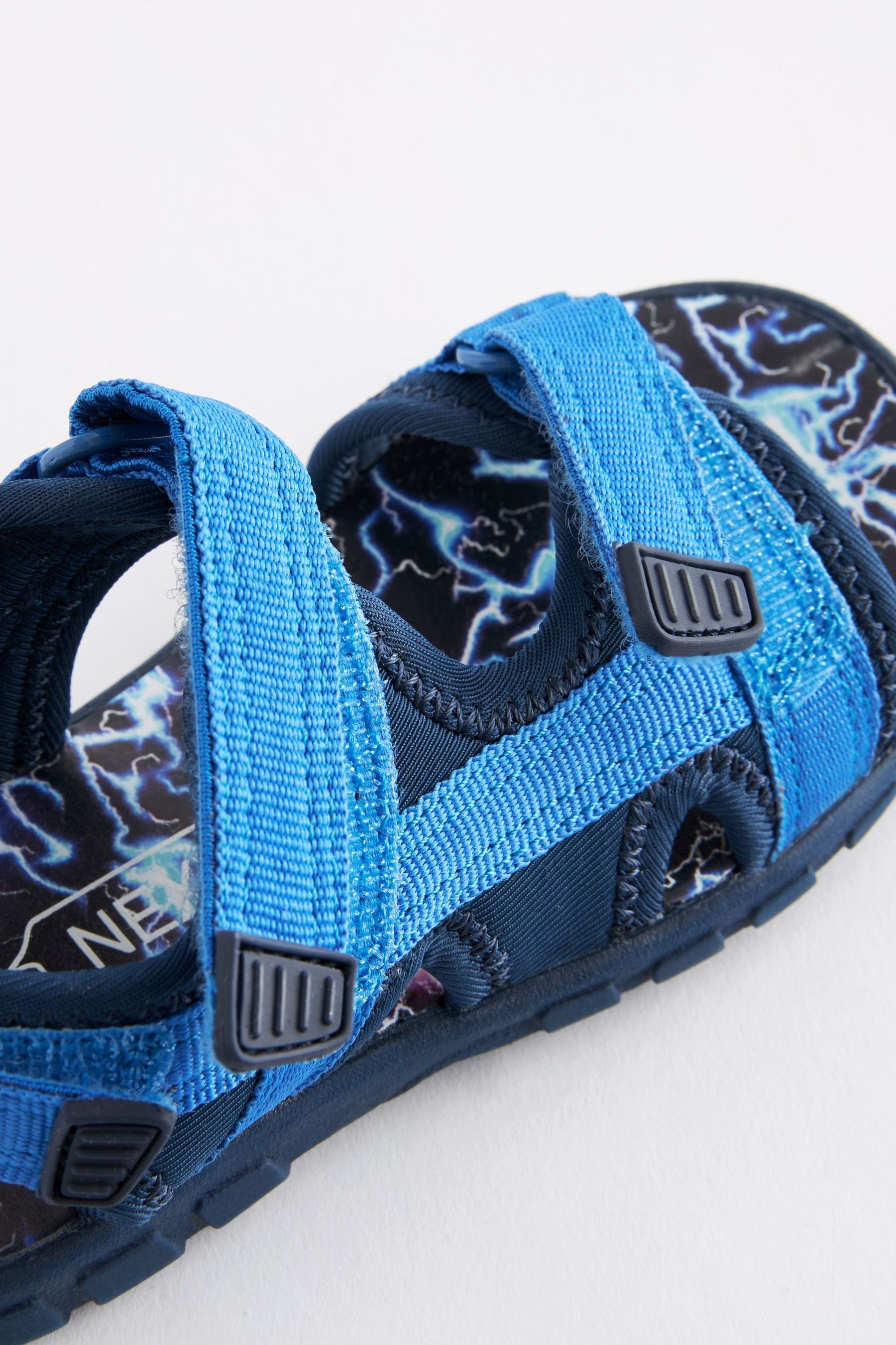 verstellbaren Riemen Trekker-Sandalen (1-tlg) Blue Cobalt mit Sandale Next Leichte