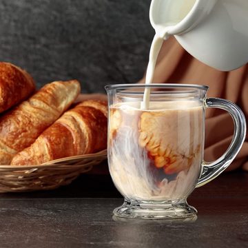 Truyuety Latte-Macchiato-Glas Teegläser mit Henkel, Latte Macchiato Gläser, Cocktailgläser