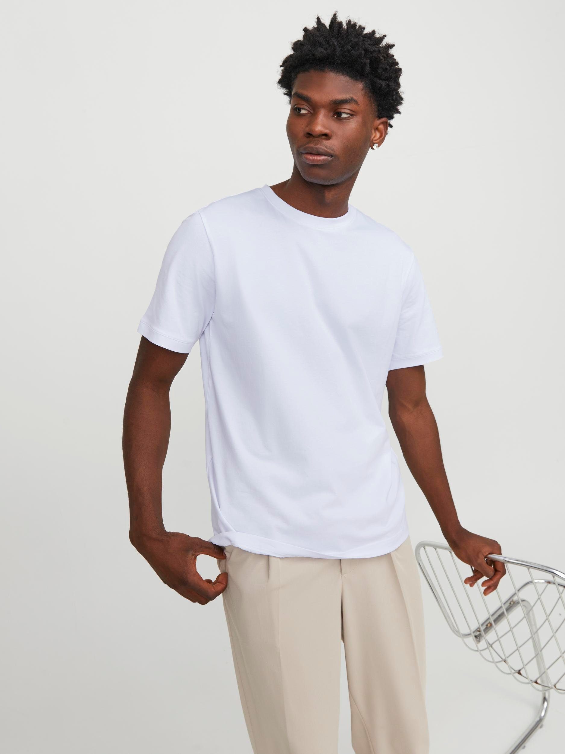 Jack & Jones Rundhalsshirt JJEURBAN EDGE TEE SS O-NECK NOOS White