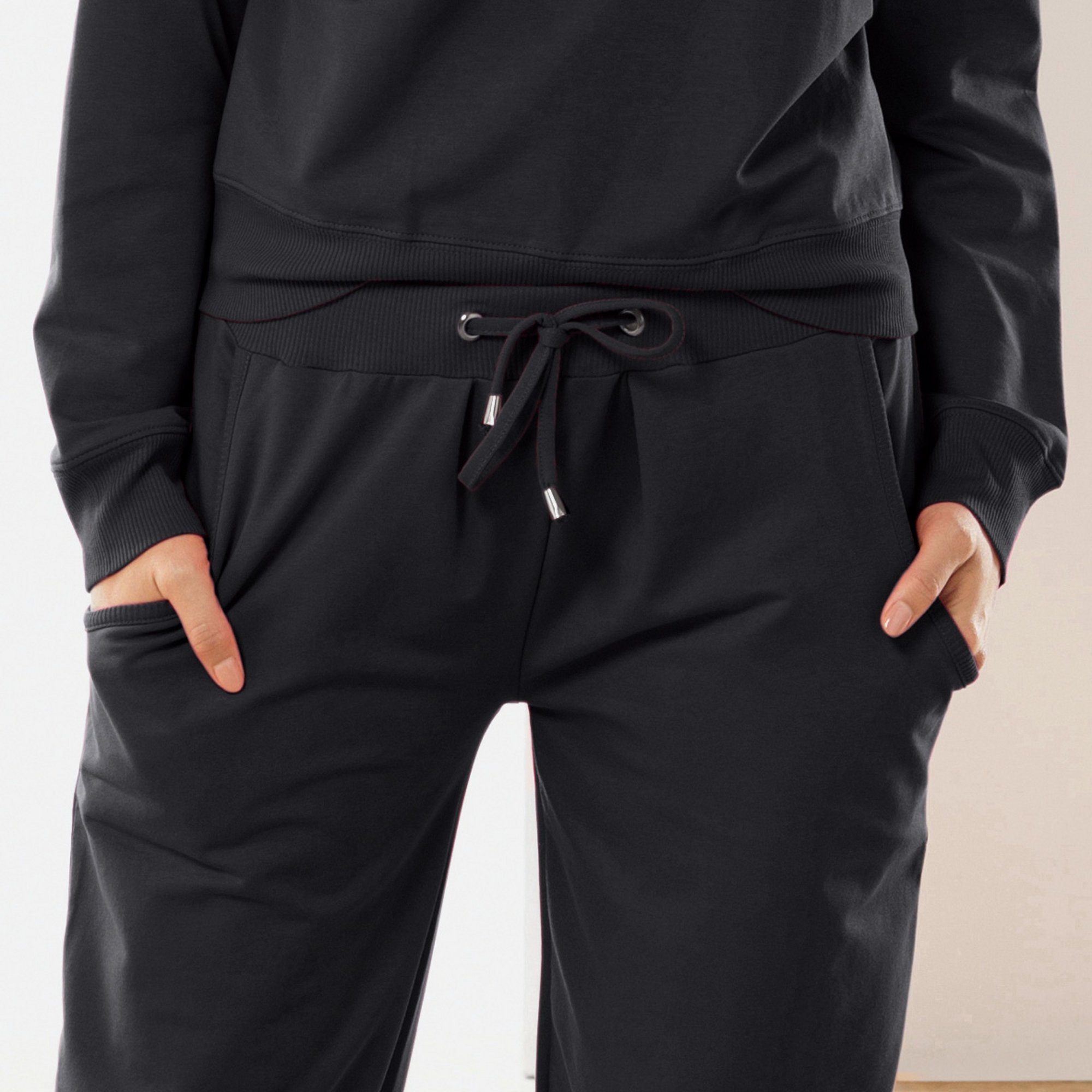 Erwin Müller Jogginghose Damen-Freizeithose, lang Uni
