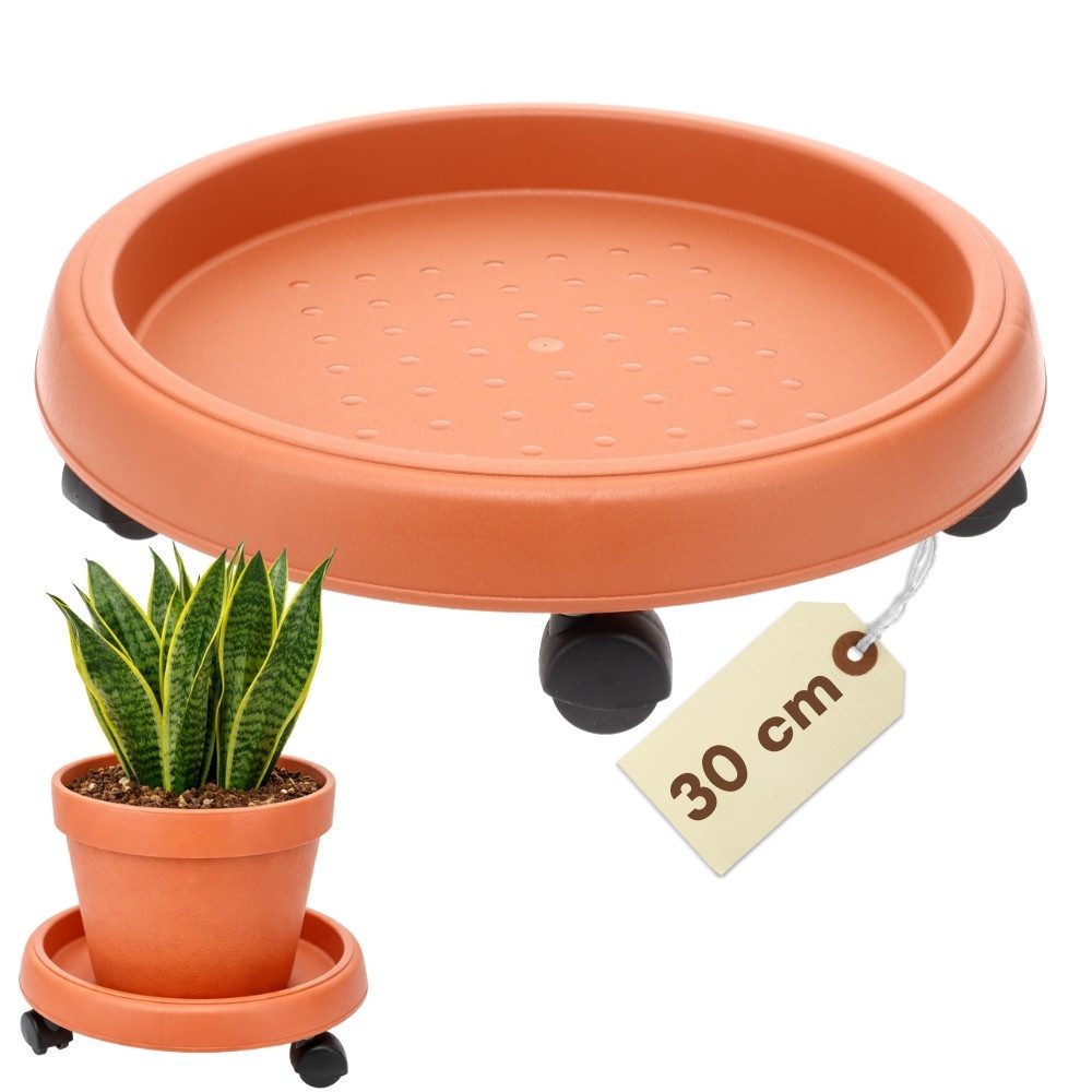 GarPet Pflanzenroller Pflanzenroller Rund Rollbrett Pflanzen Untersetzer Blumenroller Rund