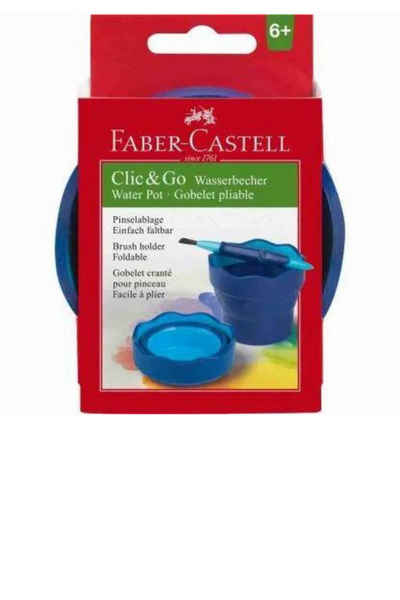 Faber-Castell Malbecher CLICK & GO Wasserbecher, blau