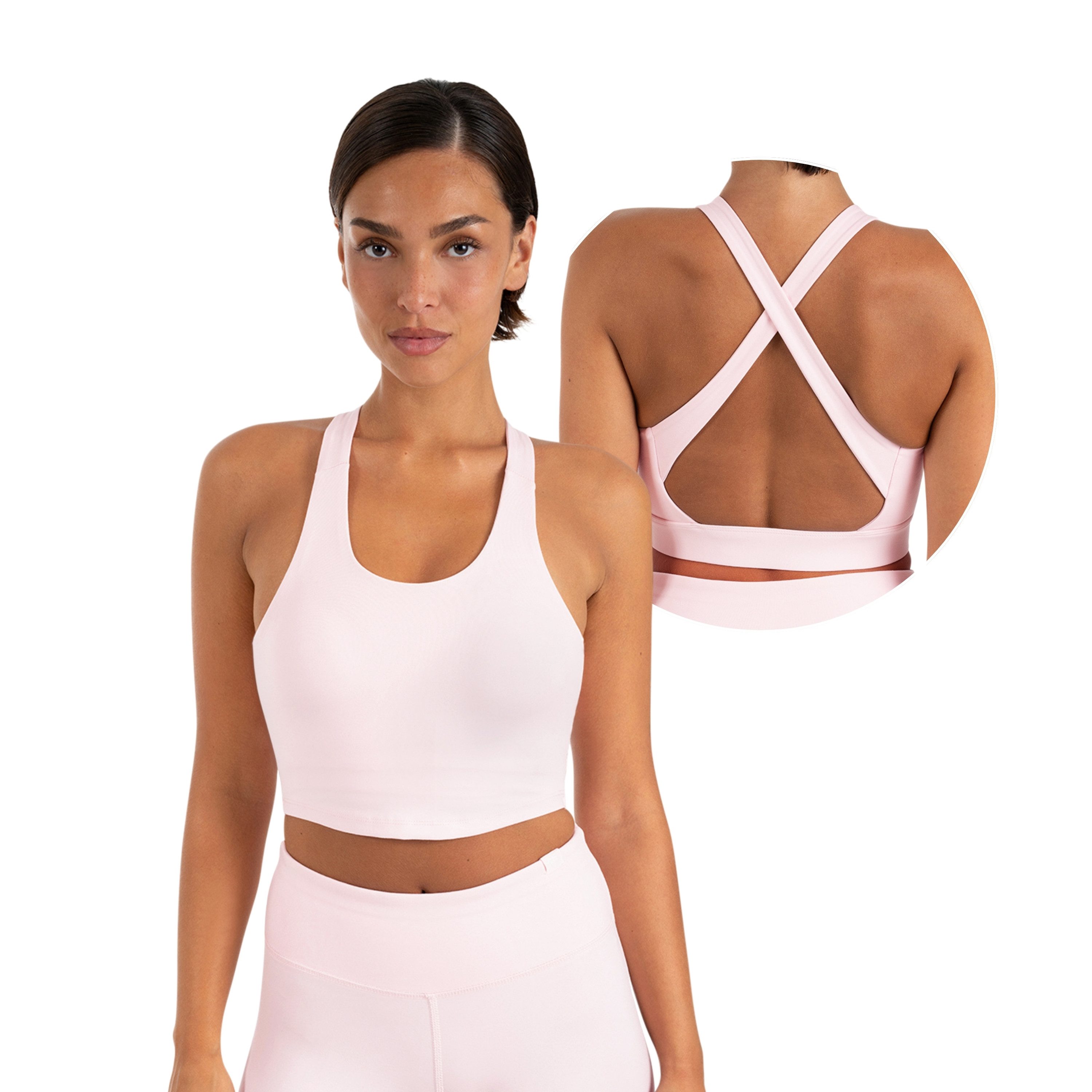Smilodox Sport-BH Sorea Damen, Gym-BH, Shaped Fit, Medium Support, für Fitness & Yoga Stretch, Shaping, Rundhals, Bewegungsfreiheit, elastisch