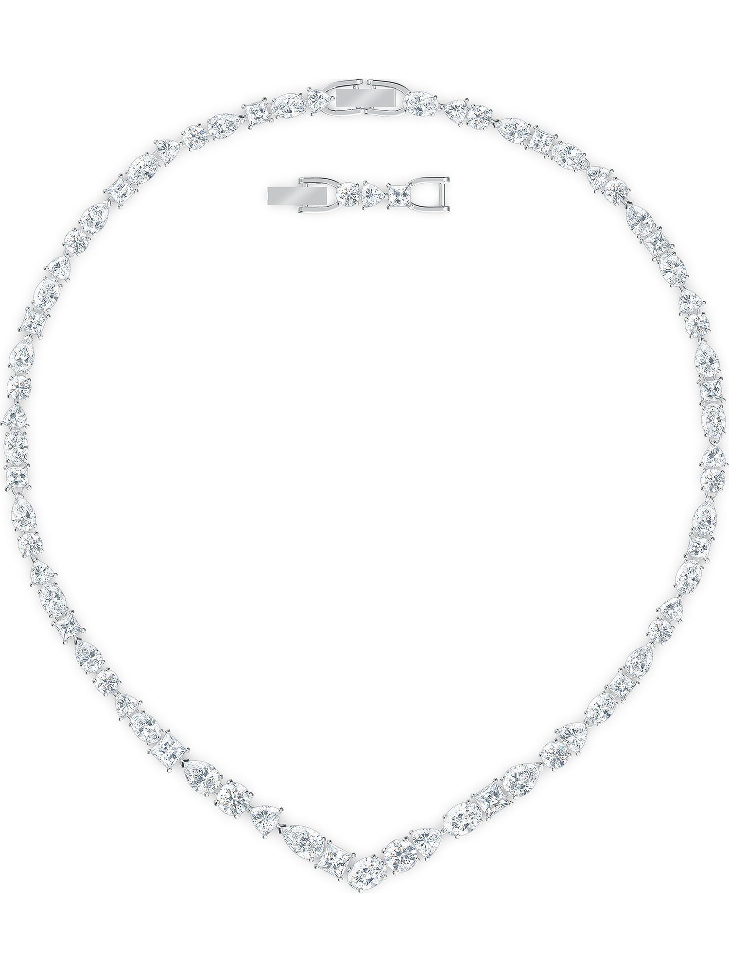 Swarovski Collier Swarovski Damen-Kette Metall Swarovski-Kristall