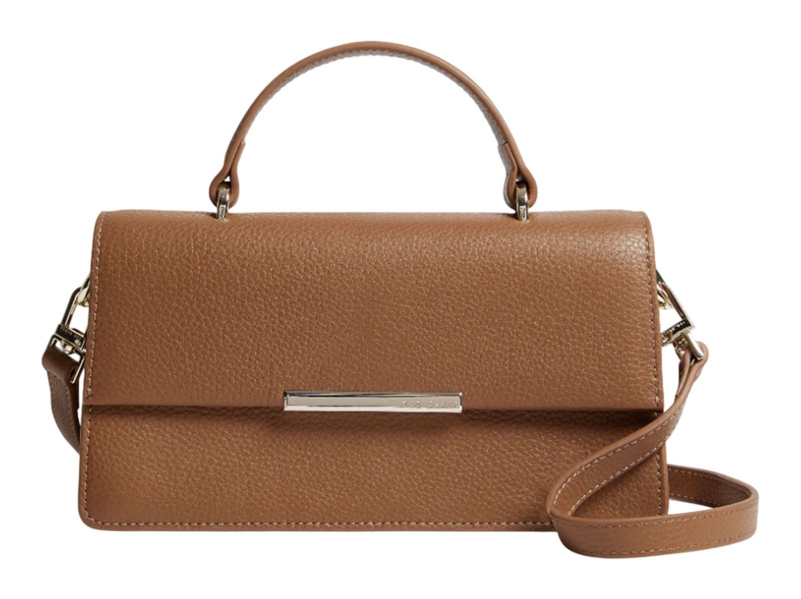 Ted Baker Handtasche Rosly Bar Detail Elongated Top Handle Bag, aus echtem Rindsleder