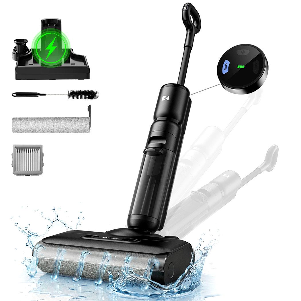 redroad Nass-Trocken-Akkusauger 2026 Nass-Trockensauger 18.000 Pa/OLED/250W Wet and Dry Vacuum Cleaner, 250 W, 1.2 OLED /18650 Lithium6x4000/AI Automatische Widerstandsregelung