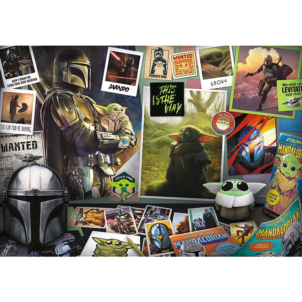 1000 Grogu Puzzleteile, The Disney Trefl Puzzle Star Wars Made Sammlung, Europe in Mandalorian