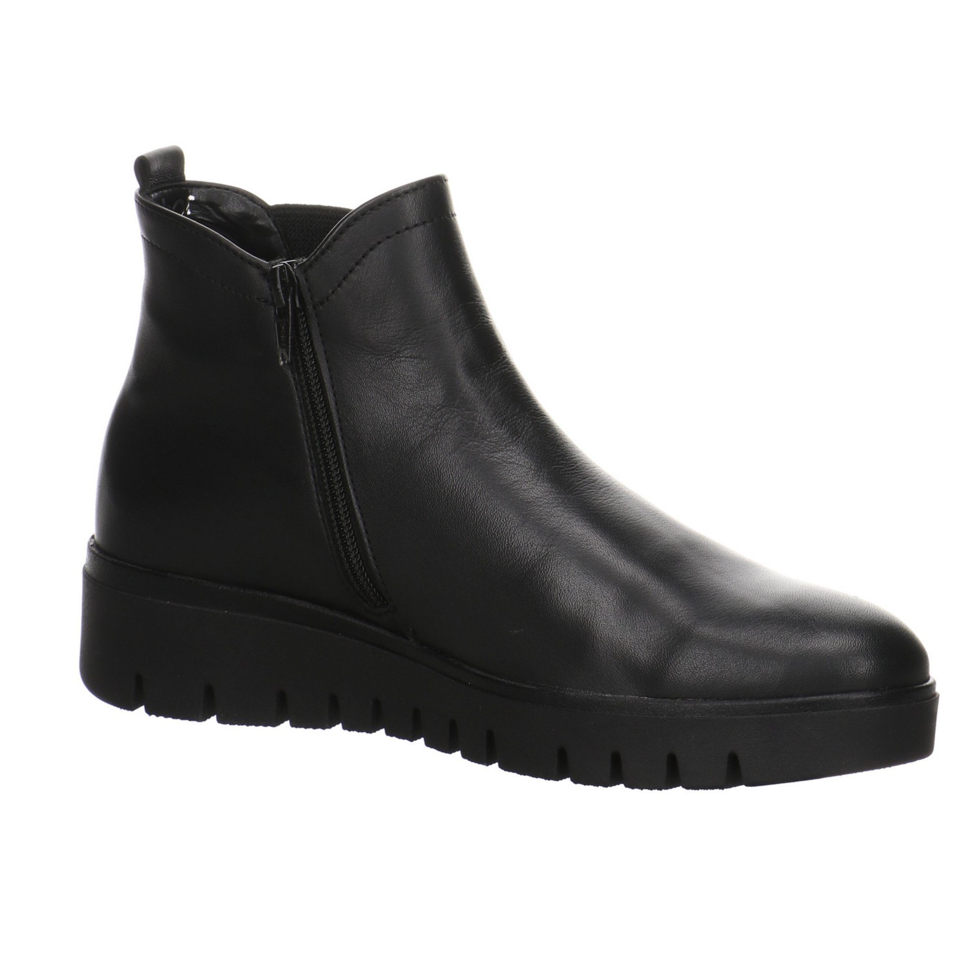 / Leder-/Textilkombination Boots Gabor Chelsea 57 Leder-/Textilkombination schwarz Stiefel uni
