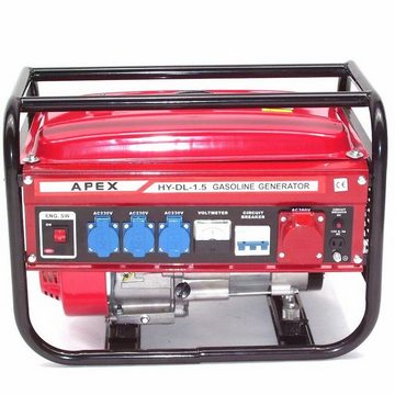 Apex Stromerzeuger Stromerzeuger SK9500 Benzin Generator 06265 230V 400V Aggregat, (1-tlg)