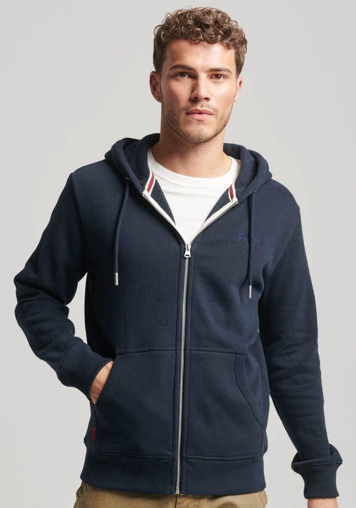 Superdry Kapuzensweatjacke ESSENTIAL LOGO ZIP HOODIE