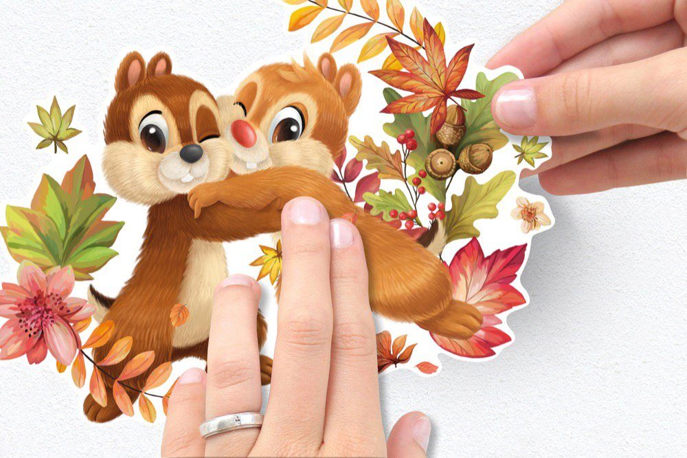 Komar Wandtattoo Be in Nature - Größe 100 x 70 cm (15 St), selbstklebend, Wandsticker, Kinderzimmer