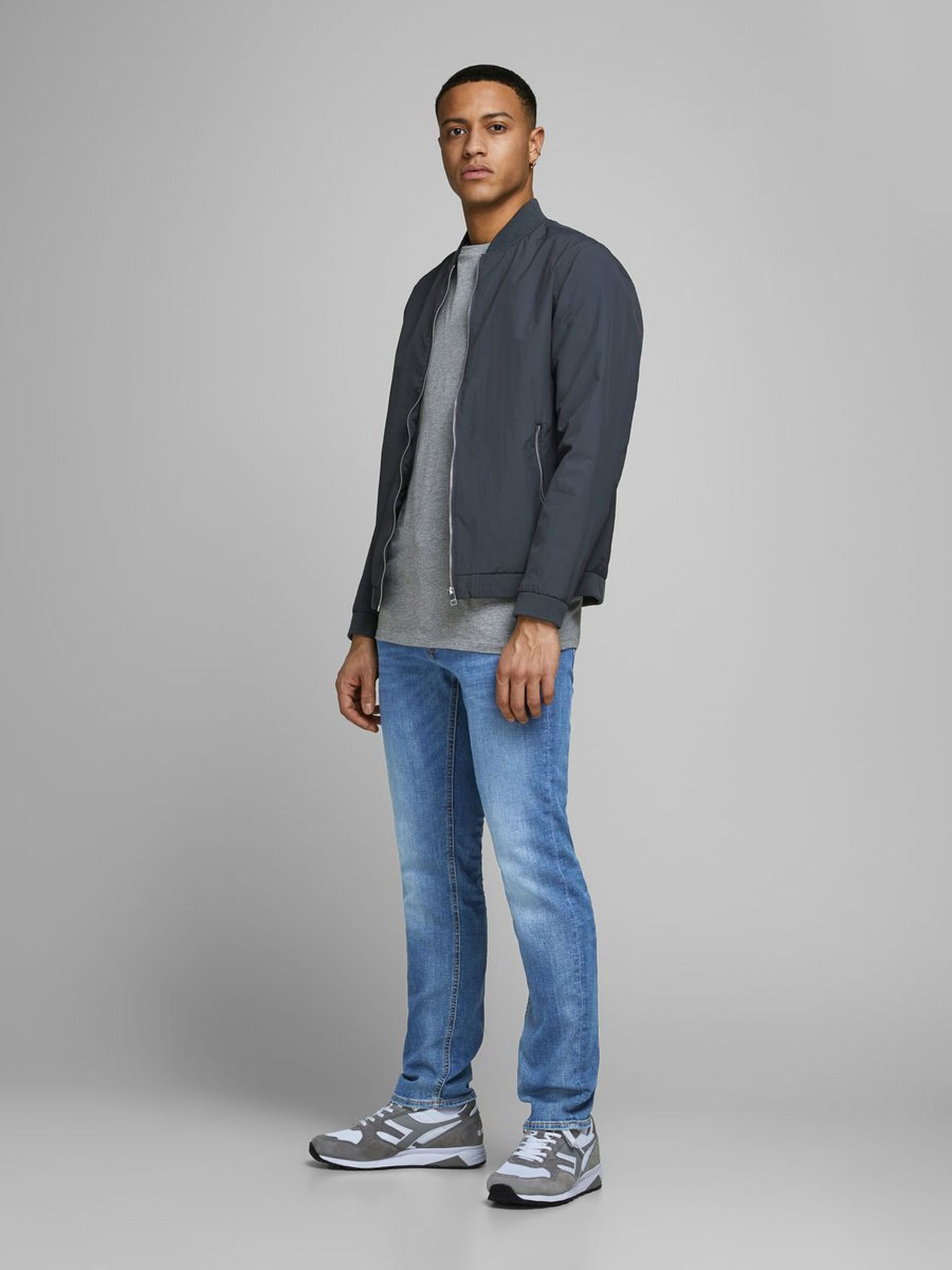 Jack & Jones Regular-fit-Jeans Jeans TIM Straight Legs Flat Front TIM ORIGINAL (1-tlg) TIM JJ ORIGINAL