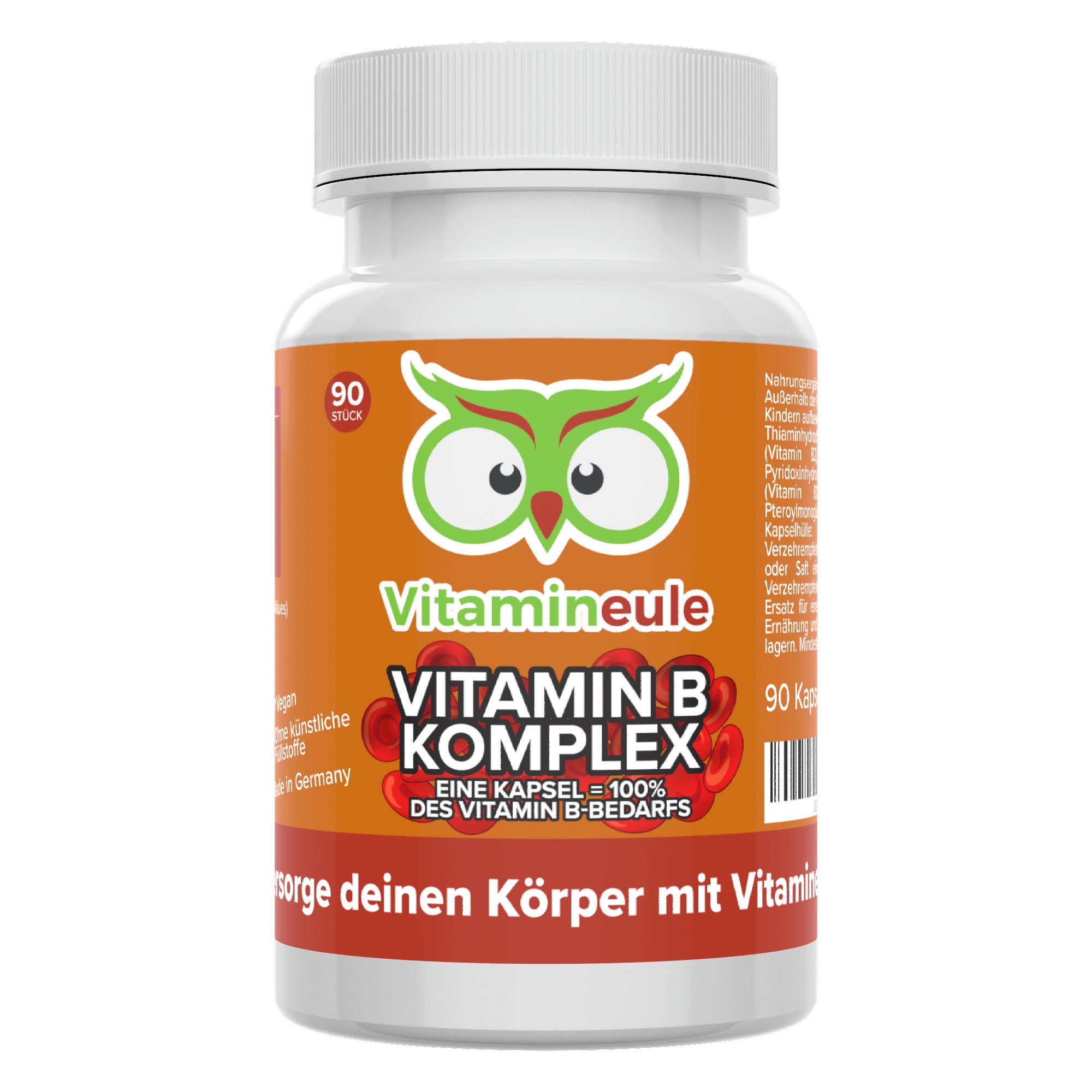 Vitamineule Vitamin B Komplex Kapseln - alle B-Vitamine - Kapsel