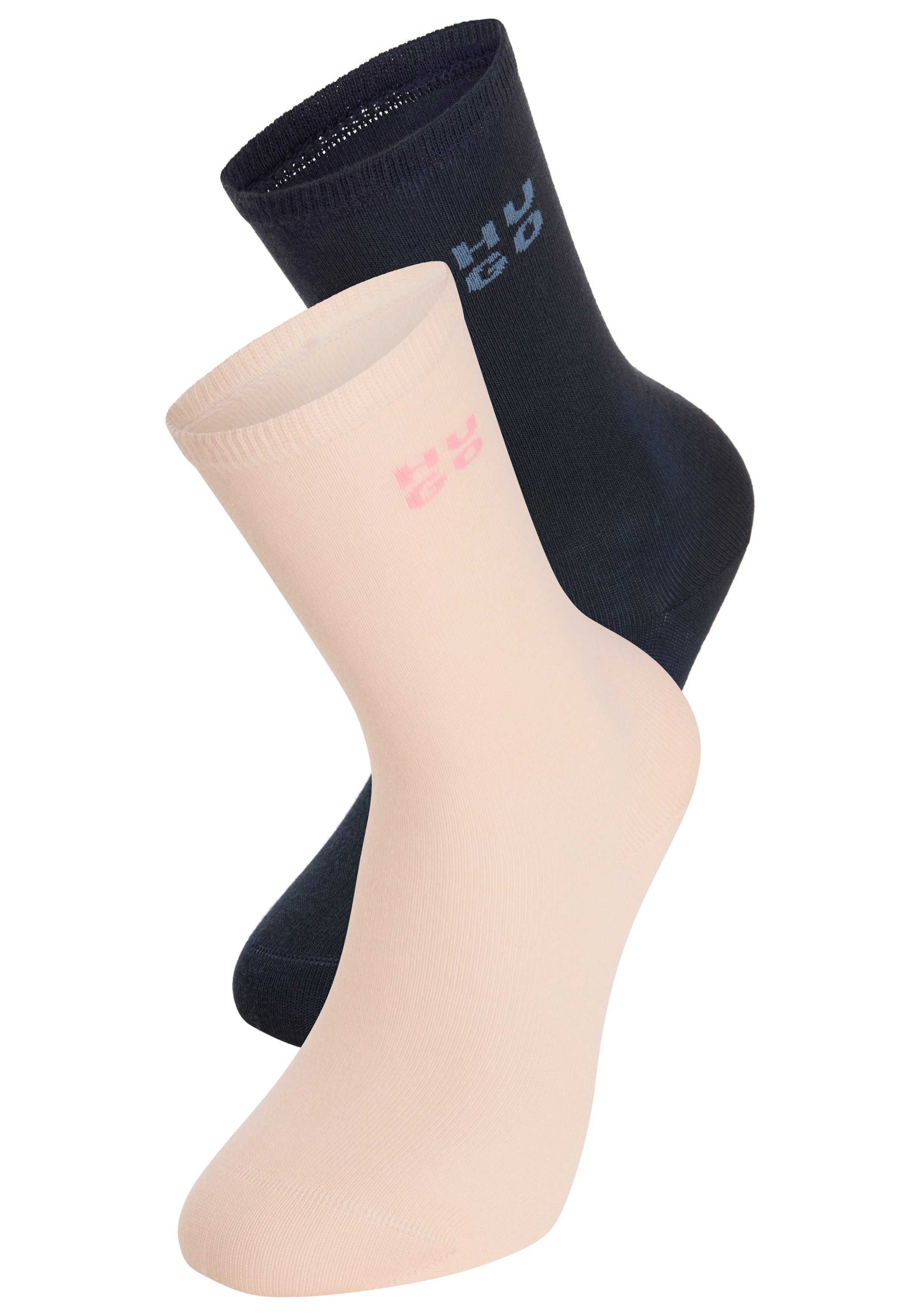 HUGO Socken 2P RS UNI LOGO CC (2-Paar) mit dezentem Logo, nahtlose Verarbei günstig online kaufen