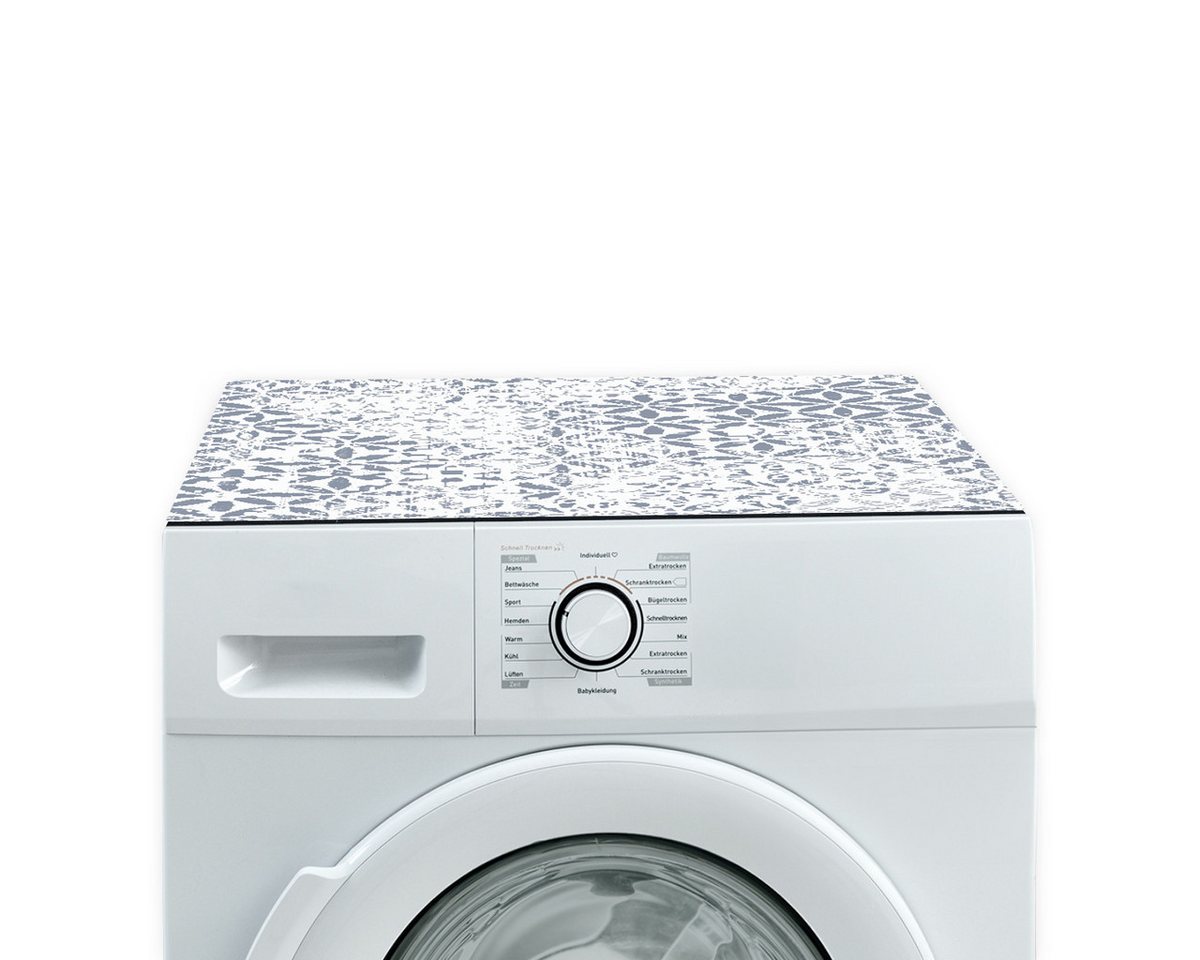 Tabletop Antirutschmatte Waschmaschinenauflage blau grau Textil-Finish waschbar, 1-St., Rutschfeste Gummi Unterlage als Trockner Waschmaschinen-Abdeckung