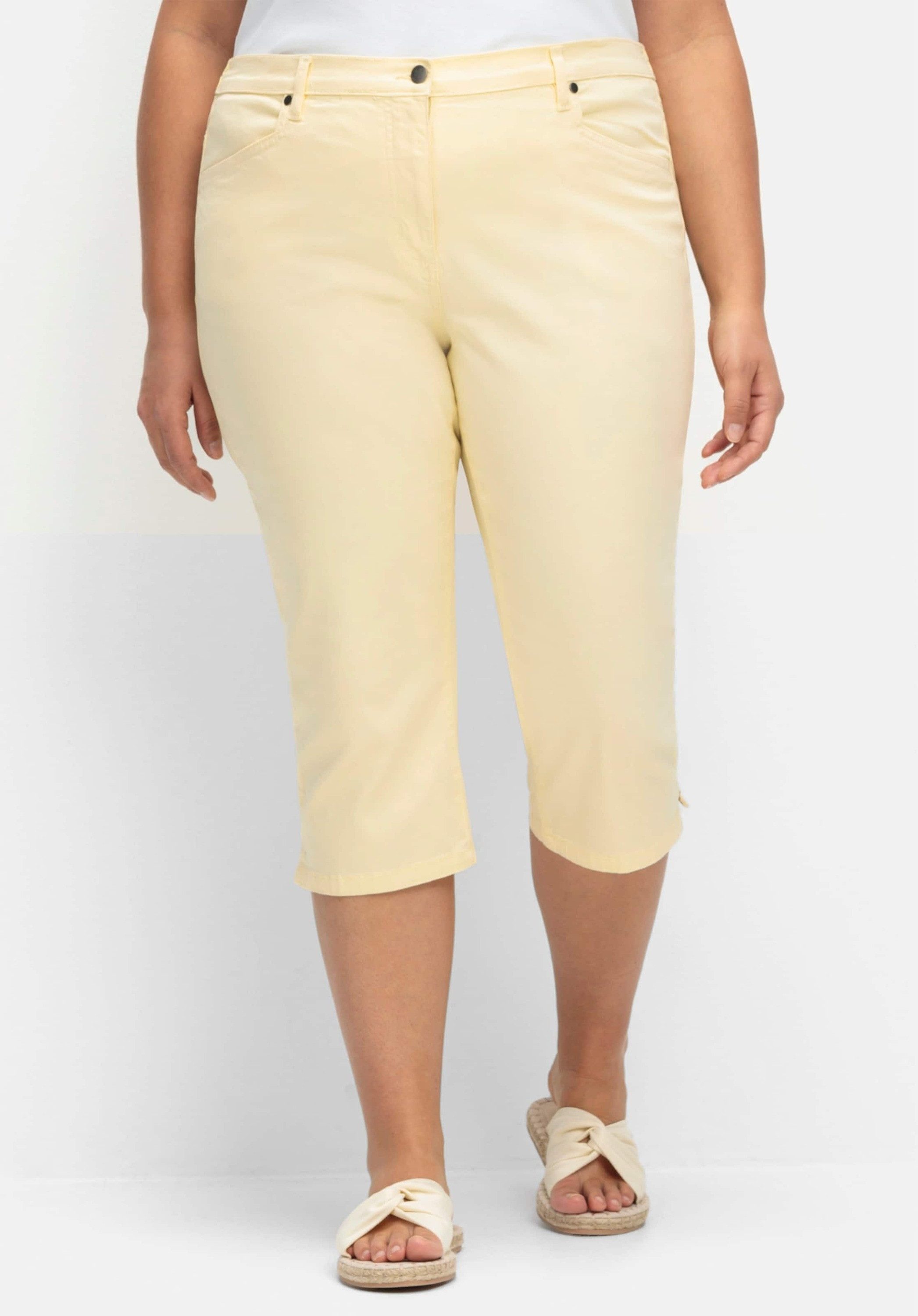 Sieh an! Jeansshorts Capri-Jeans komfortabel