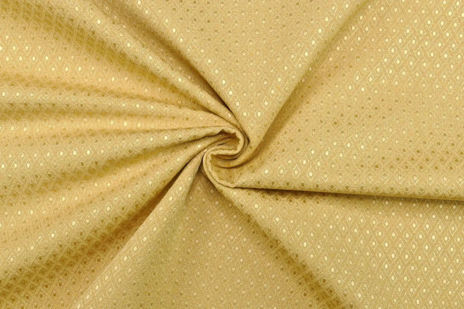 Stofferia Stoff Dekostoff Satin Jacquard Noto Gold, Meterware