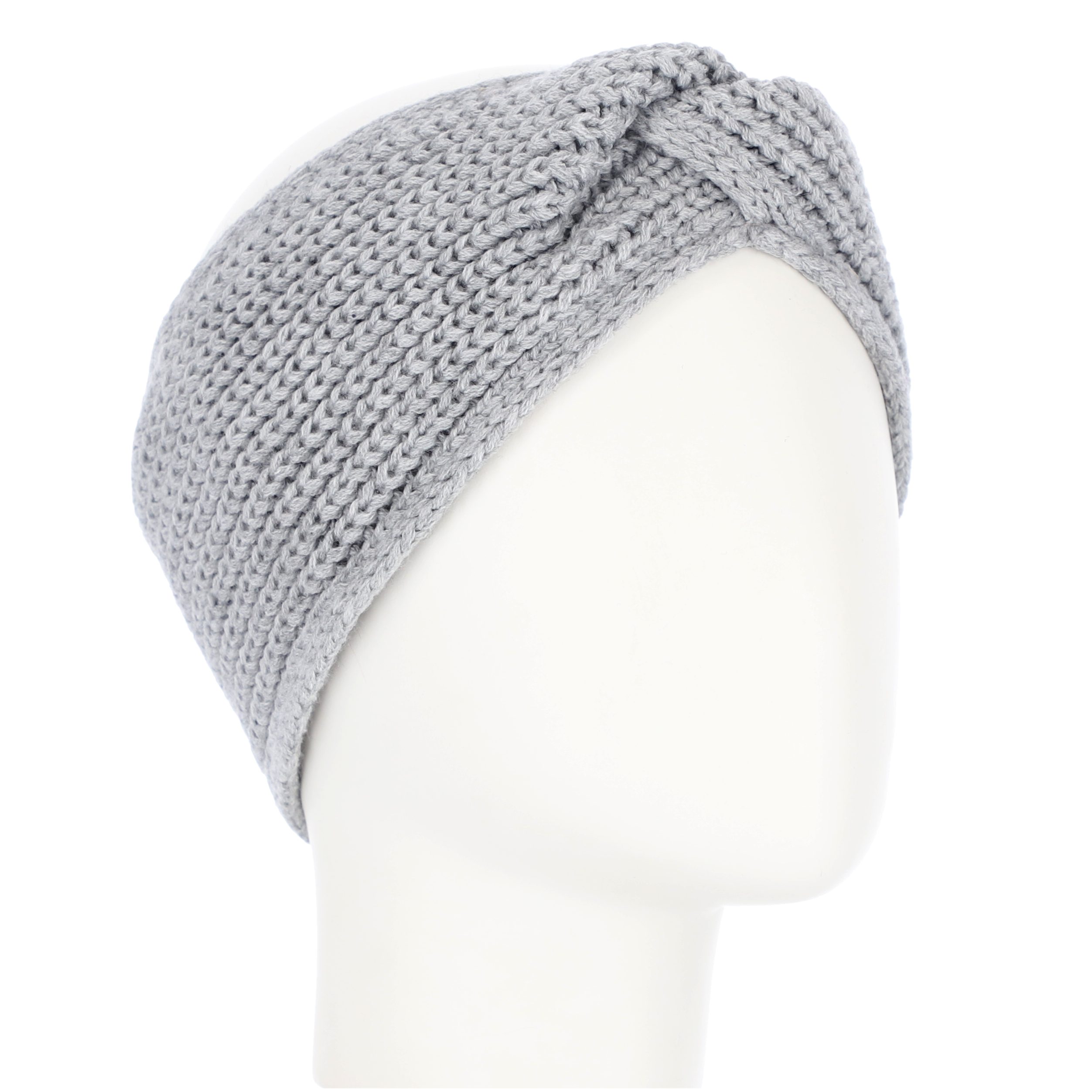 gekreuzt Accessoires Strickstirnband halsüberkopf Fleece und mit silber Rippe Stirnband