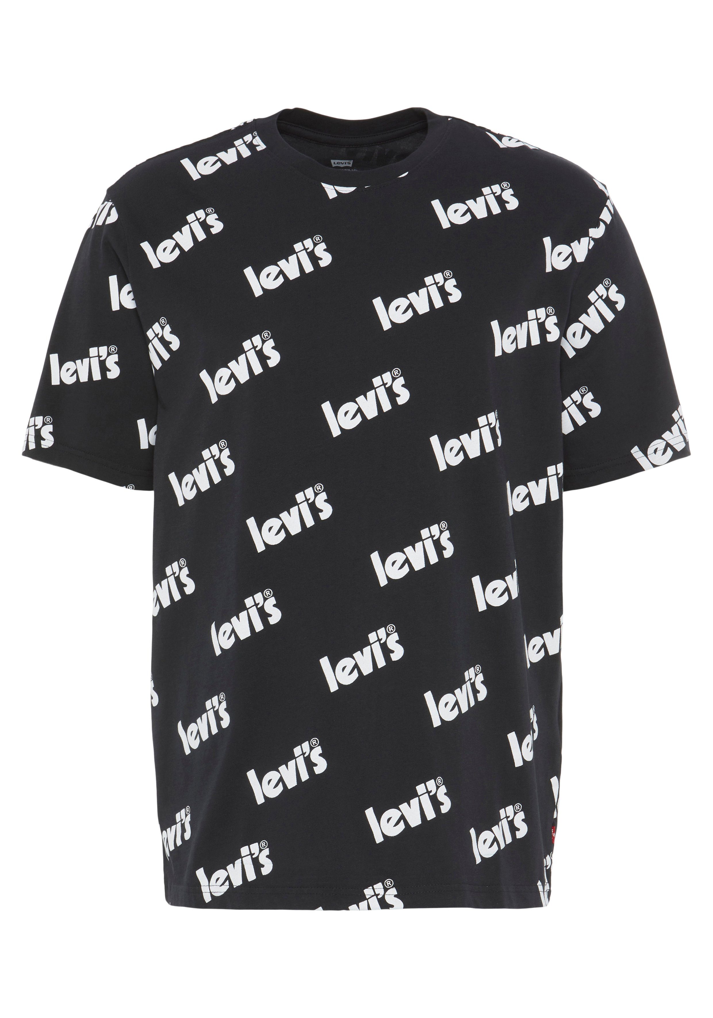 Levi's® T-Shirt LE SS RELAXED FIT CAVIAR TEE ALLOVER