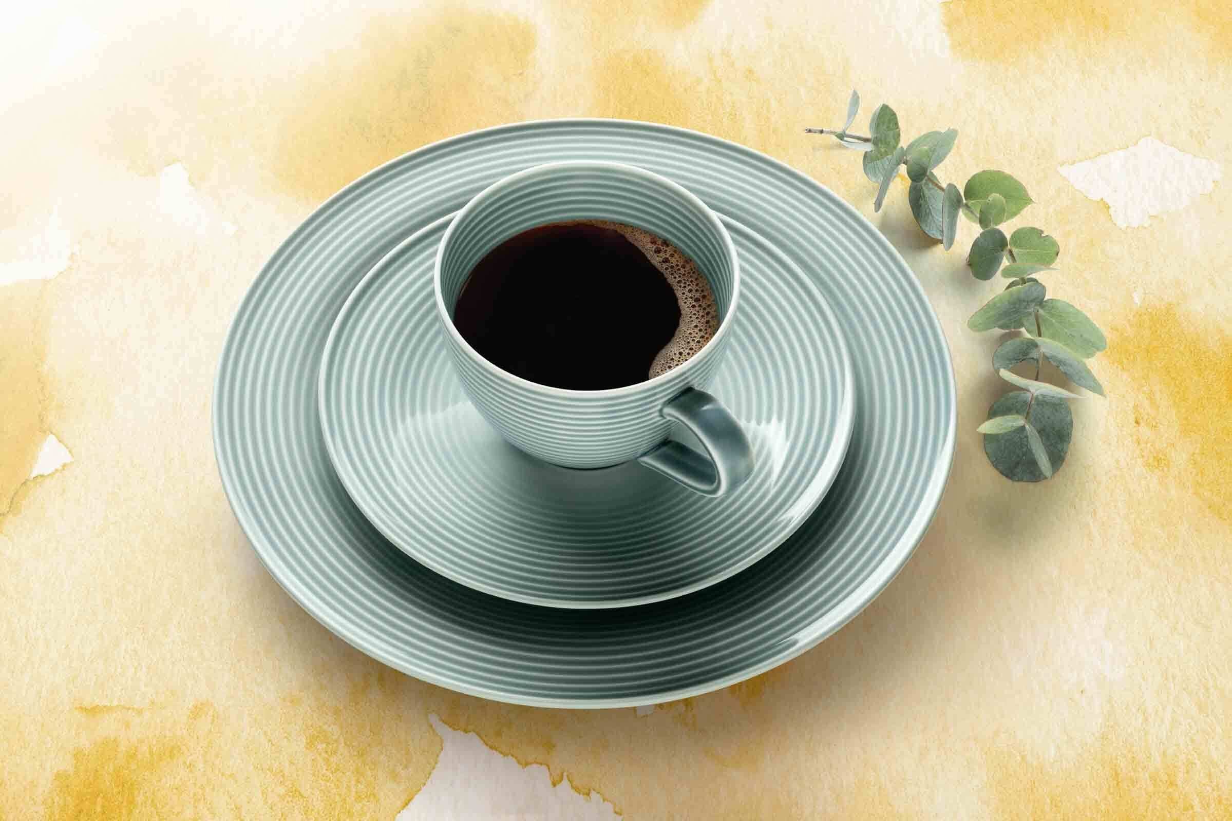 Seltmann Weiden Tasse Beat Color Glaze Kaffeetassen mit Untertassen, 12-tlg., Porzellan