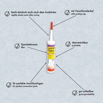 A.S. Création Fugenfueller Fugen und Flächen Leichtfüller, für perfekte Anschlussfugen, 310 ml