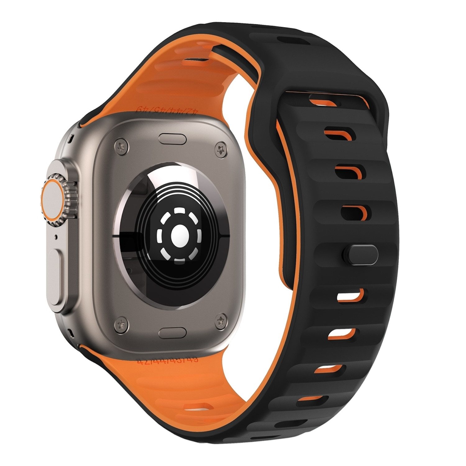 Wigento Smartwatch-Armband Für Apple Watch Ultra 2 / 1 49mm Silikon Design günstig online kaufen