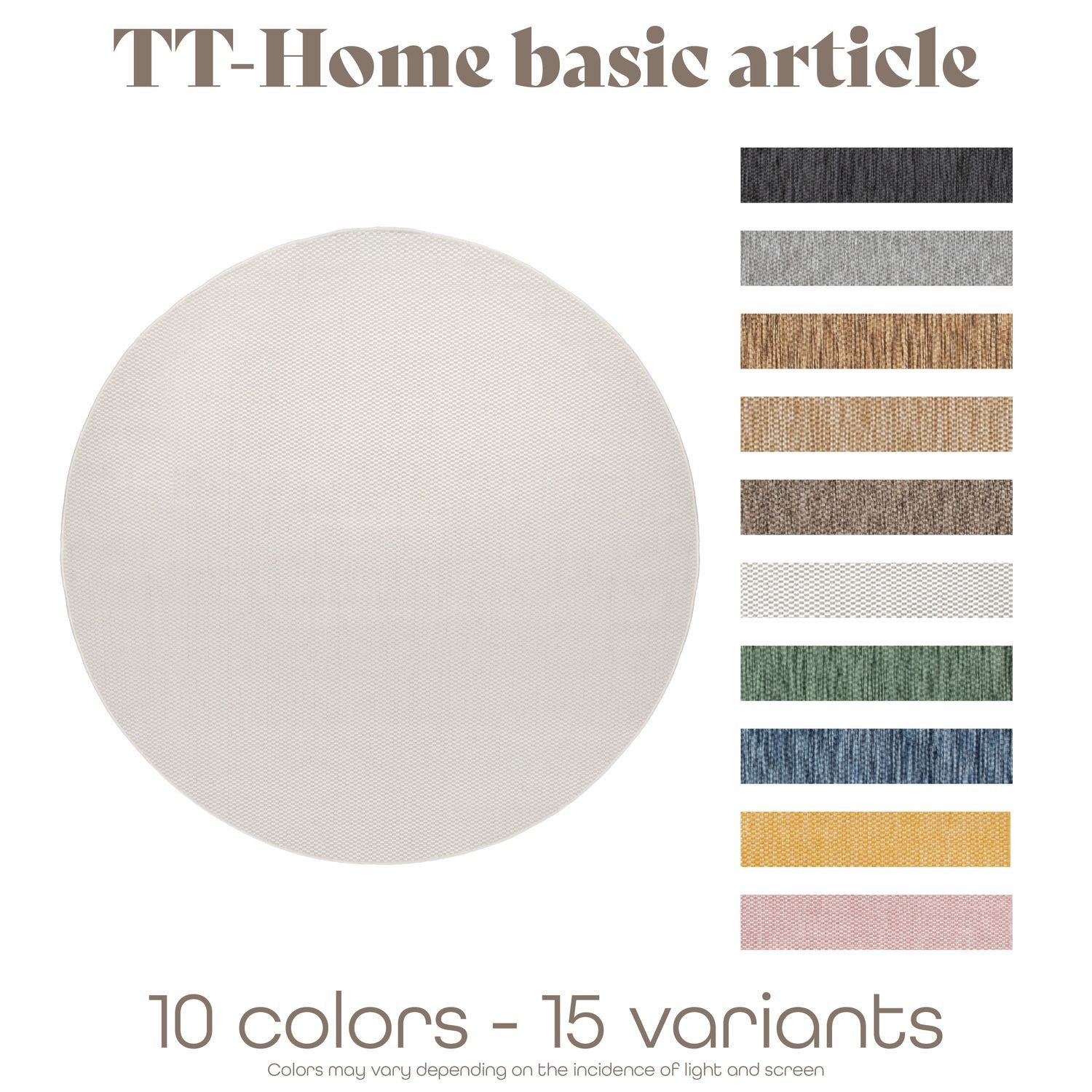 TT Home Teppich, Rund, Höhe: 4 günstig online kaufen