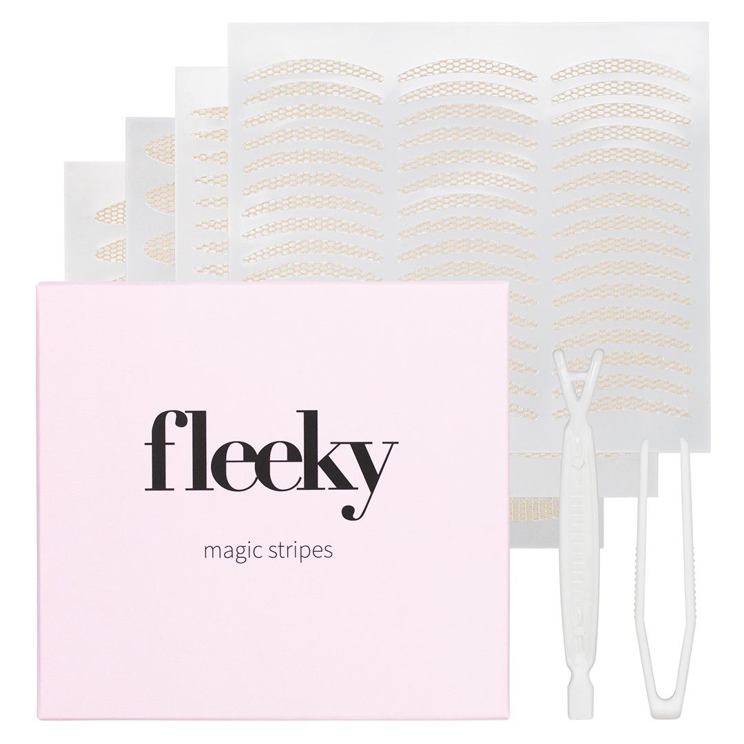 fleeky Augenlid-Tape Magic Stripes Unsichtbar Sofort-Lifting ohne OP Schlupflider straffen mit Eyelid Tape – unsichtbar & Make-up-fest