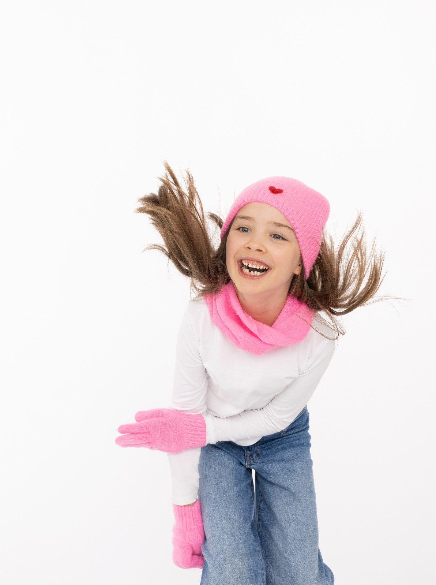 Zwillingsherz Strickhandschuhe Kids-Kaschmir Handschuhe – Bild 5 von 5