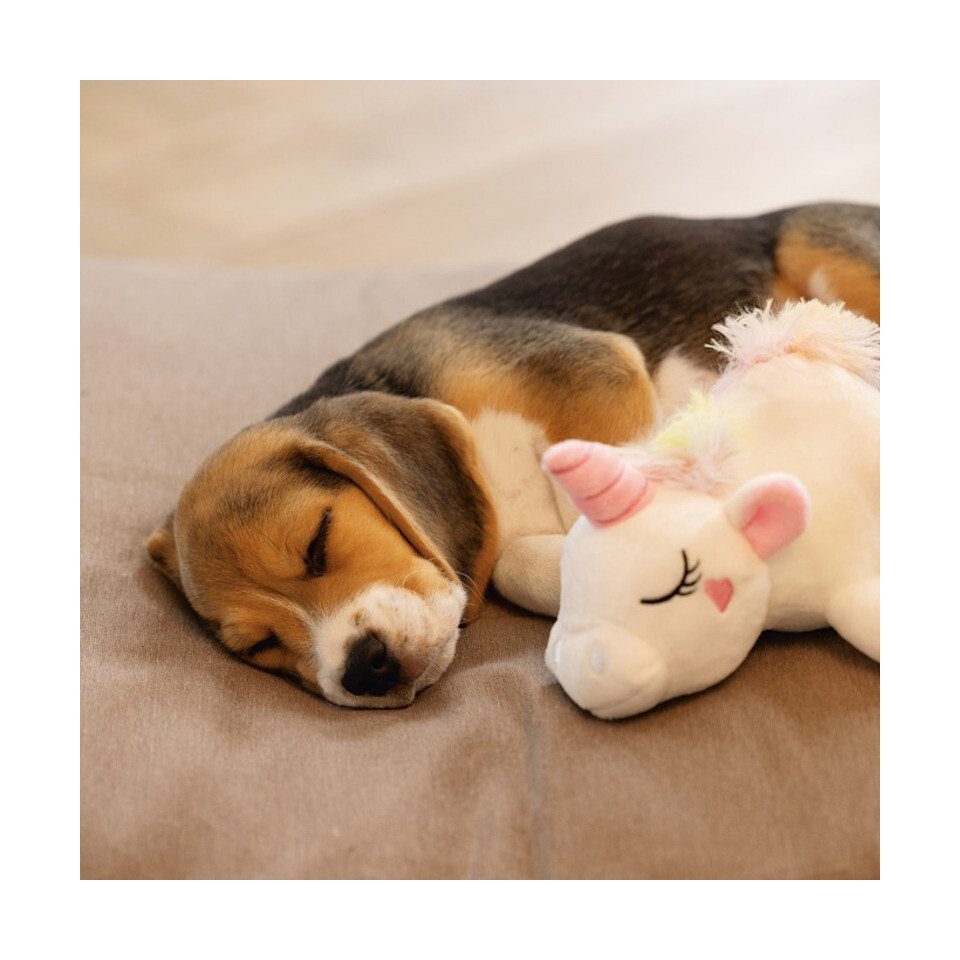 Beeztees Tierkuscheltier Hundespielzeug Puppy Einhorn Owen günstig online kaufen