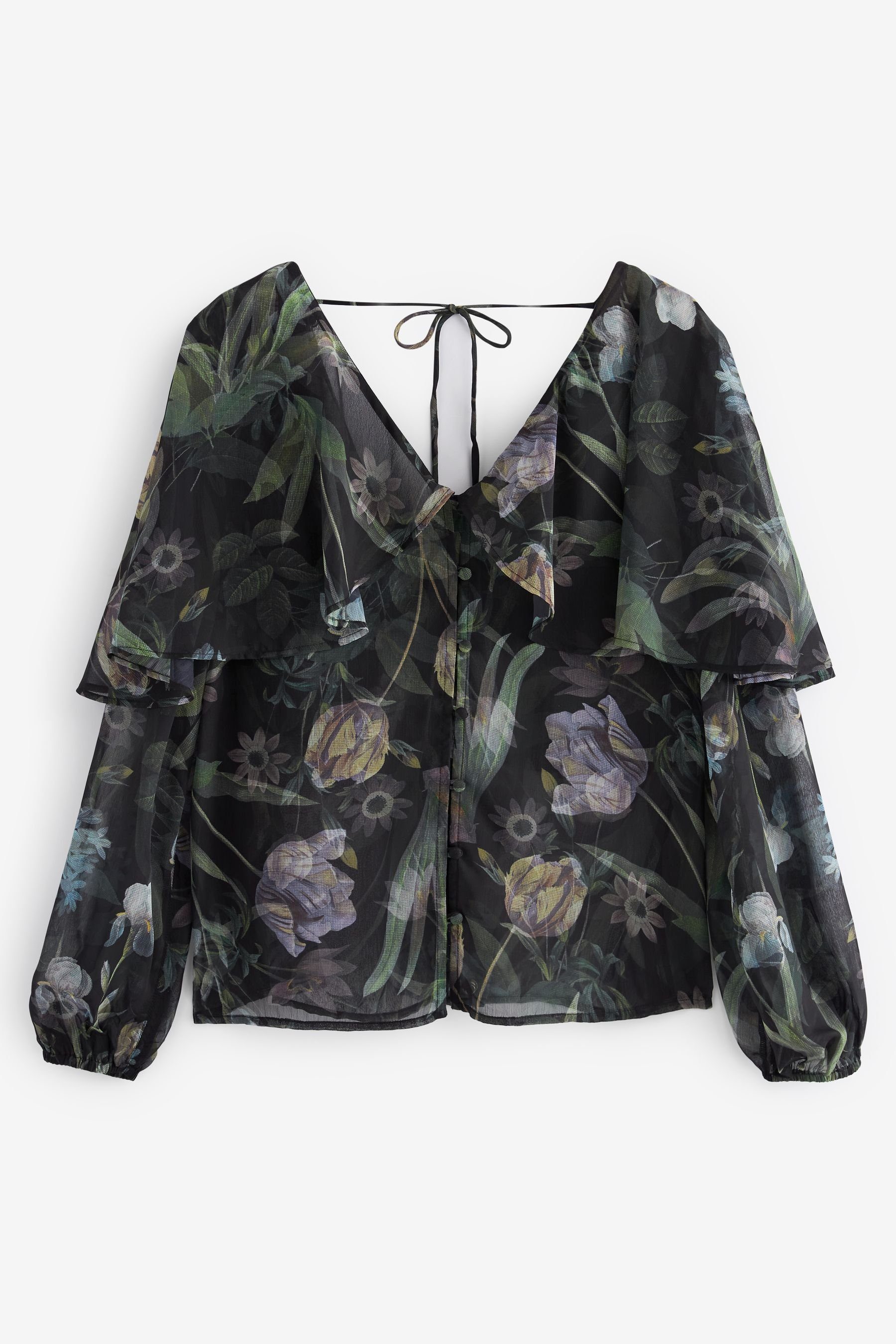 Next Langarmbluse Langärmelige Capebluse (1-tlg) günstig online kaufen