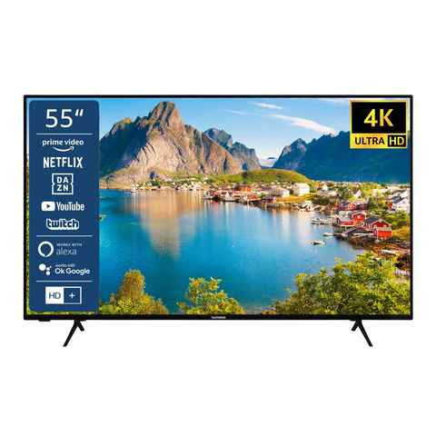 Telefunken XU55SN550S LCD-LED Fernseher (139 cm/55 Zoll, 4K Ultra HD, Smart TV, HDR, Triple-Tuner, Dolby Atmos, 6 Monate HD+ inkl)