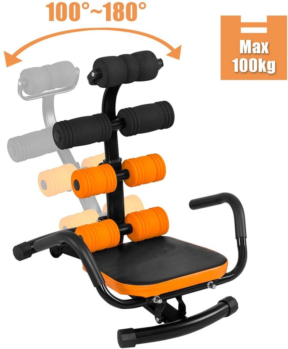 COSTWAY Bauchtrainer Trainingsbank, 3 fach höhenverstellbarer Rückenlehn