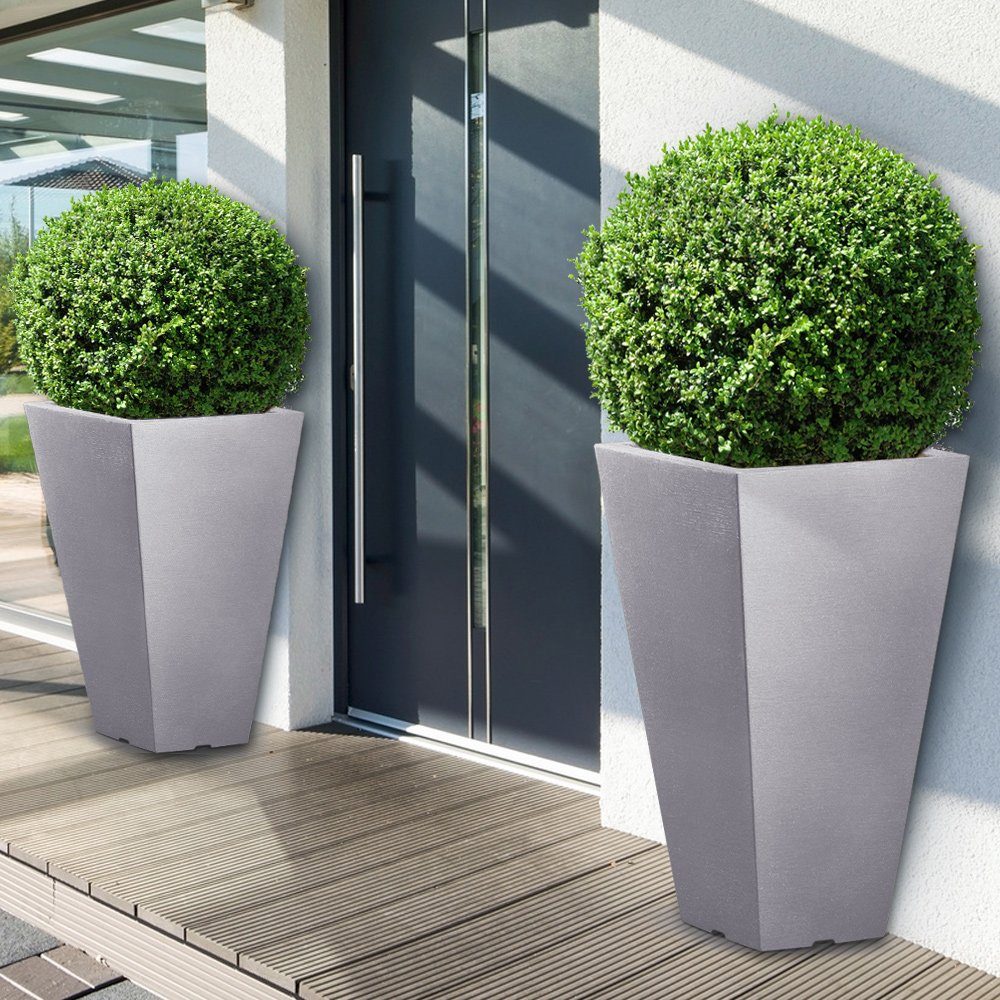 Deuba Pflanzkübel, 40L Wetterfest Kunststoff Indoor Outdoor Pflanzkübel Blumenkasten