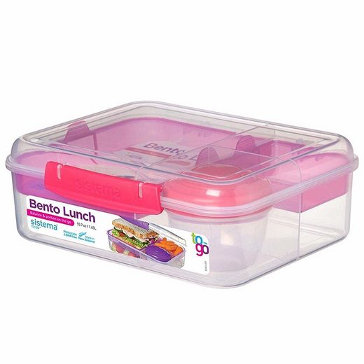 sistema Aufbewahrungsbox »Bento Lunchbox To Go, unterteilt, transparent