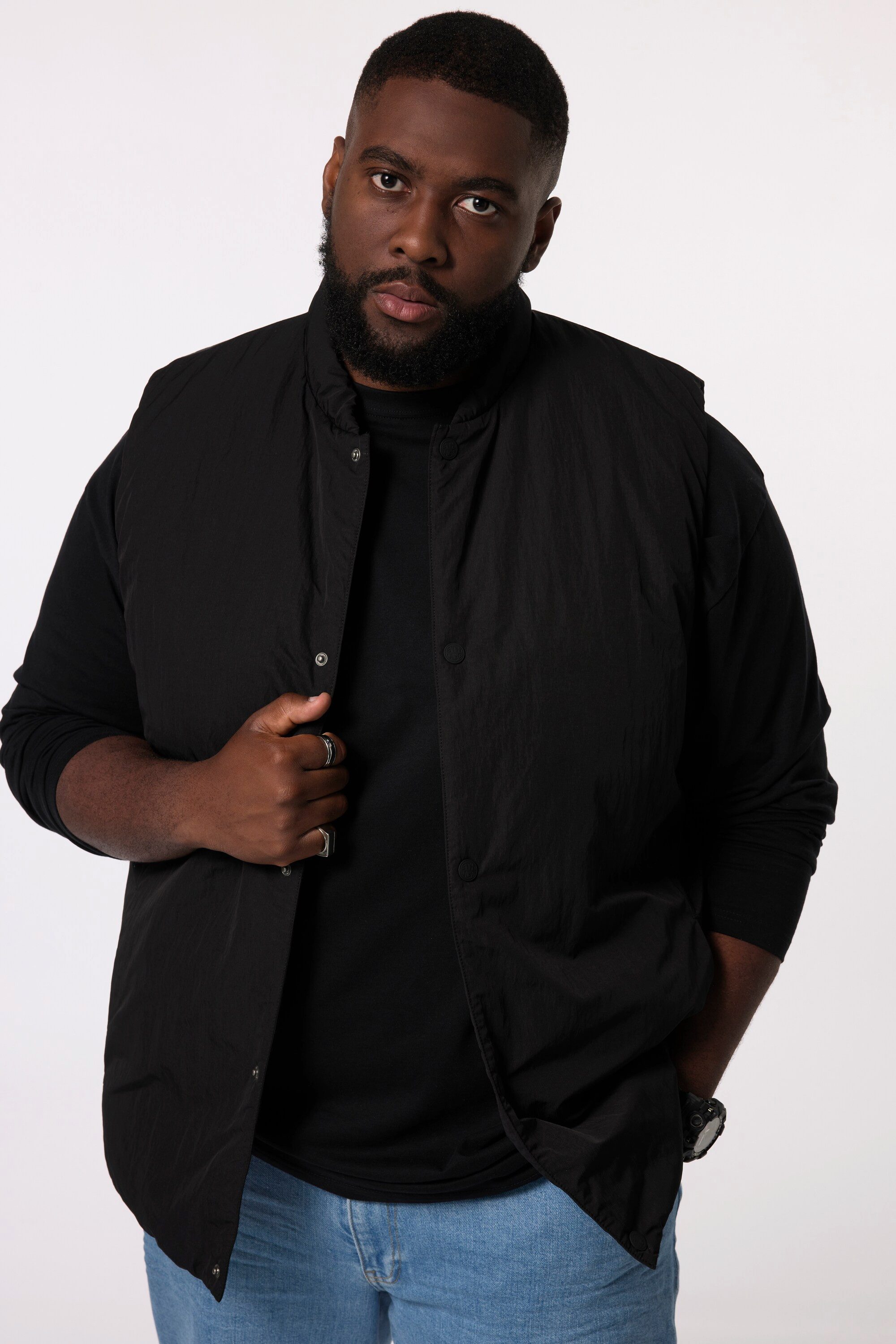 STHUGE Steppweste STHUGE Steppweste Stehkragen recycelt bis 8 XL