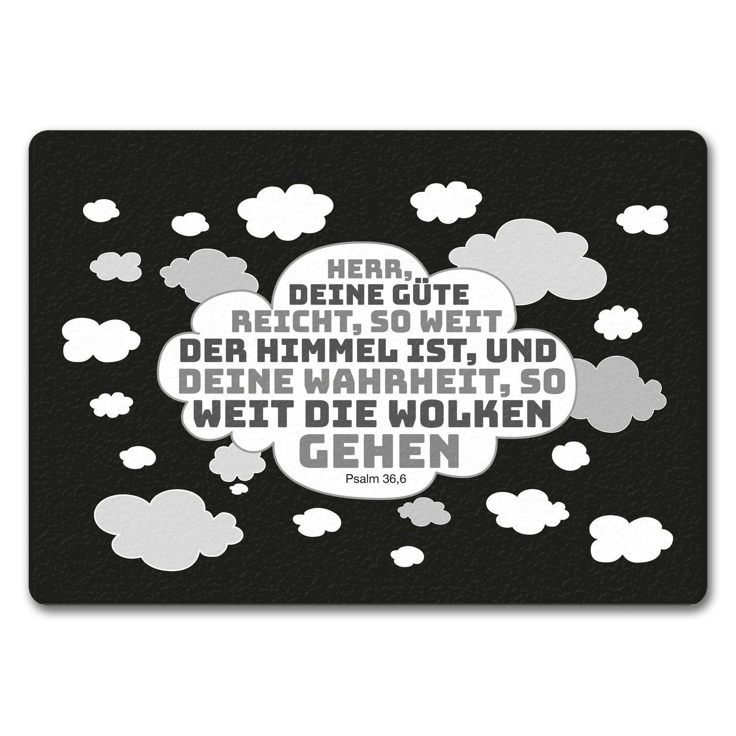 Fußmatte Psalm 36,6 Fußmatte in 35x50 cm ohne Rand