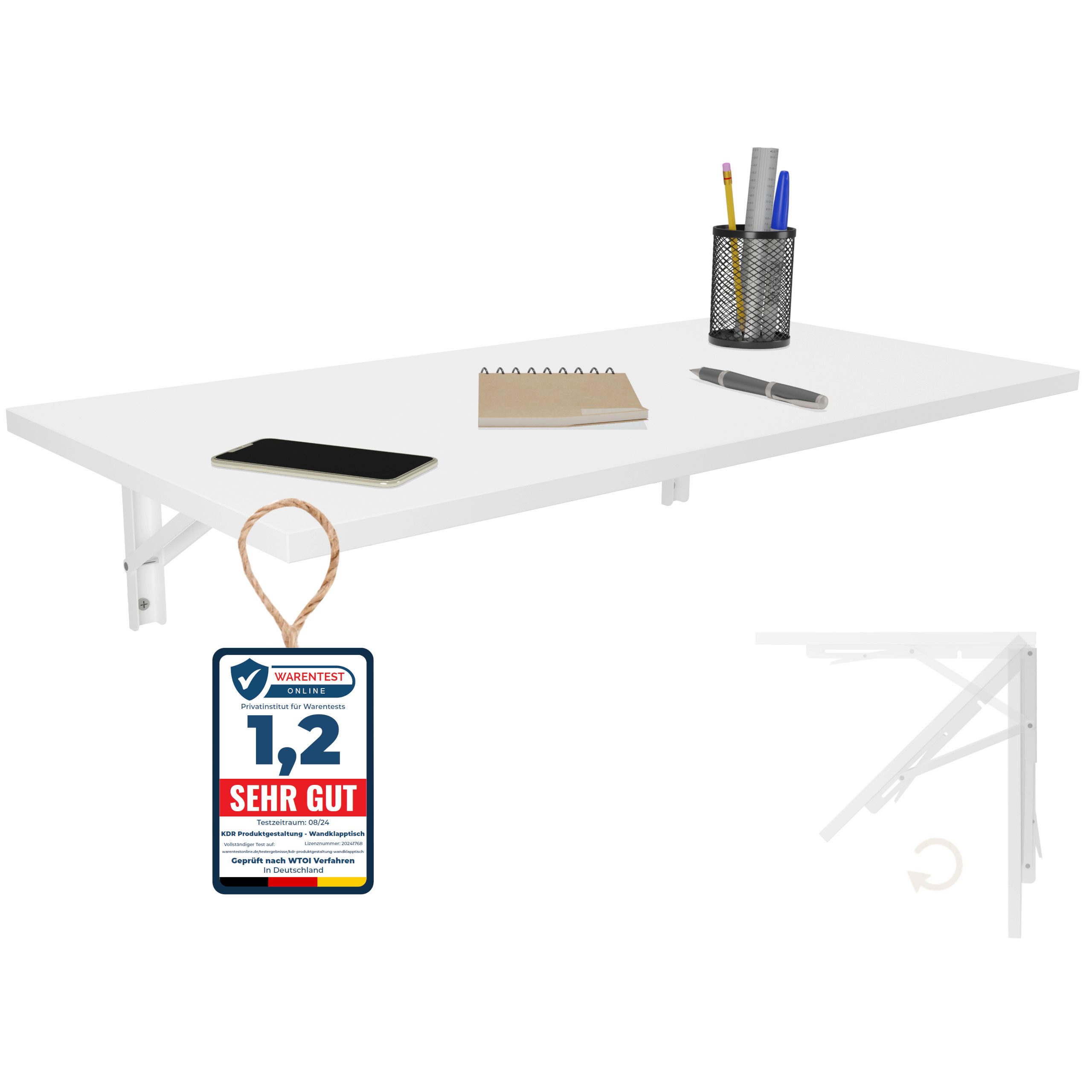 KDR Produktgestaltung Klapptisch 80x40 Wandklapptisch Esstisch günstig online kaufen