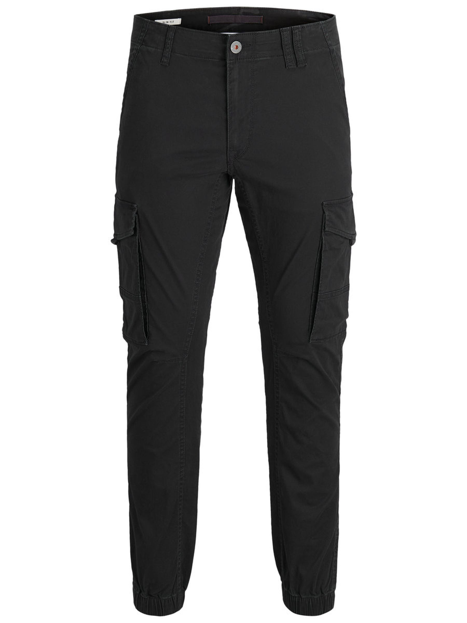 Jack & Jones Cargohose Cargo Pants PAUL FLAKE AKM 542 Twill für Bio-Baumwolle nachhaltig Slim fit unifarben wärmend