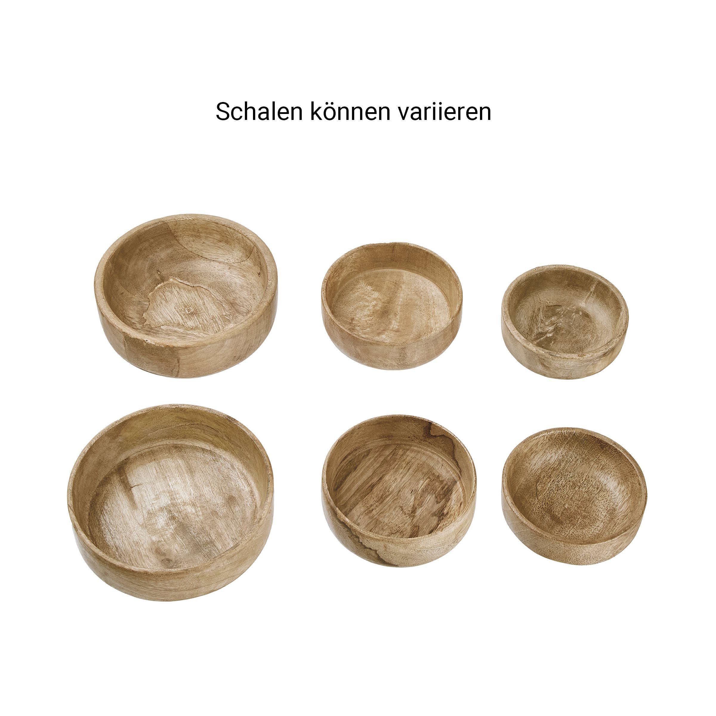 DAYS MANGO Mangoholz BUTLERS Holzschalen-Set Schale 3-tlg.,