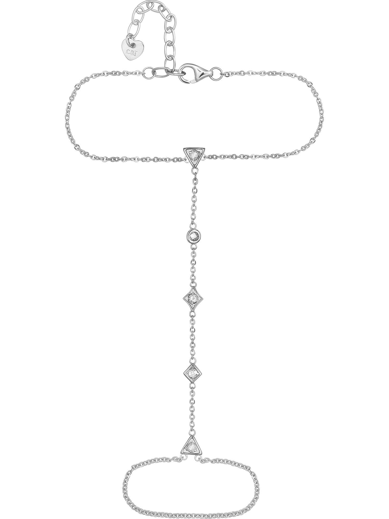CAÏ Silberarmband Caï Damen-Armband 925er Silber 5 Zirkonia, Modern
