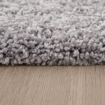 Hochflor-Teppich Wohnzimmer Shaggy Unifarben Weich Teppich, Paco Home, Läufer, Höhe: 49 mm
