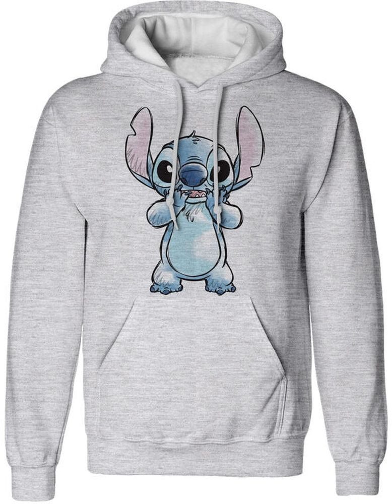 Lilo & Stitch Hoodie Hands On Face Sketched Hoodie günstig online kaufen