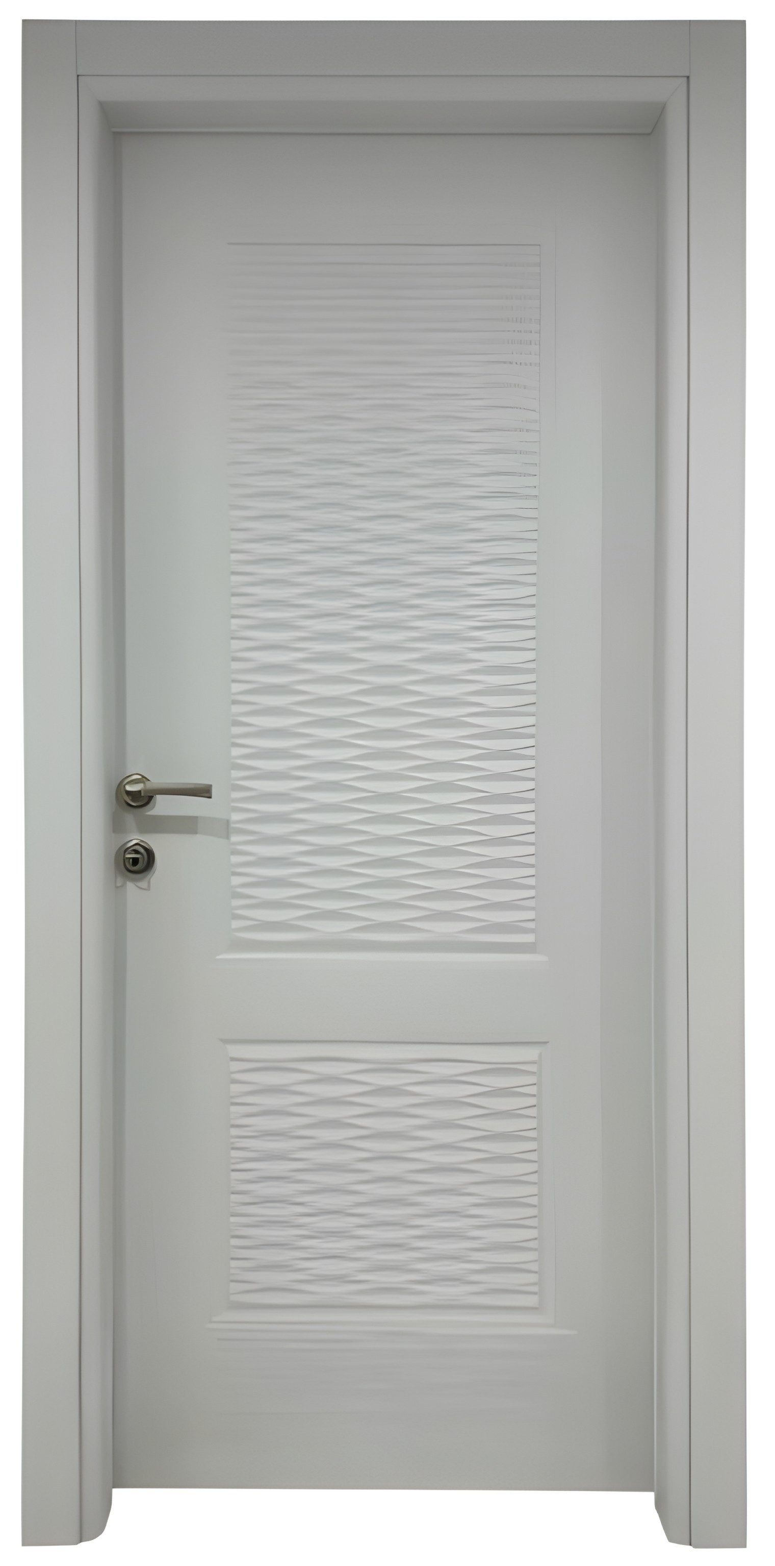 Xlmoebel Zimmertür Designer Graue PVC-Holztür für zuverlässige Inneneinrichtungen, Made in Europa