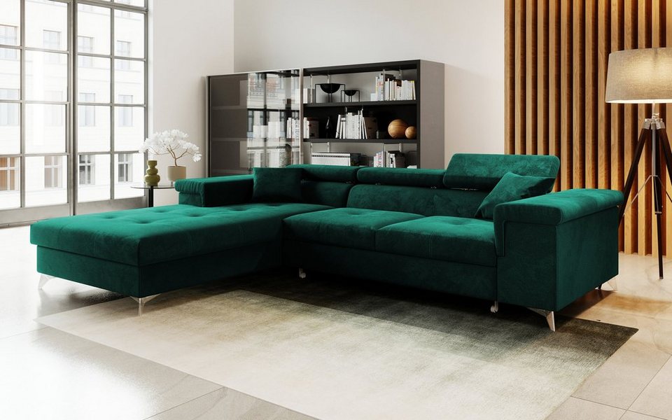 DB-Möbel Wohnlandschaft Schlafcouch Marokko in L-Form 280 cm, Ecksofa  Wohnlandschaf, links