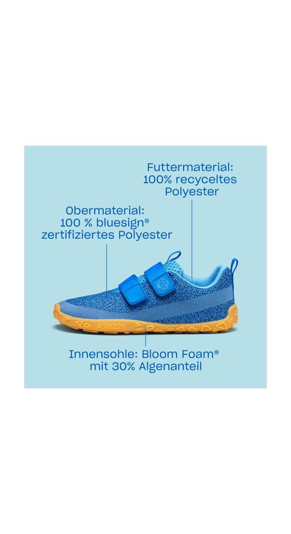 Affenzahn Sneaker Vegan Dream Sneaker mit gummiband & klett – perfekt angepasst